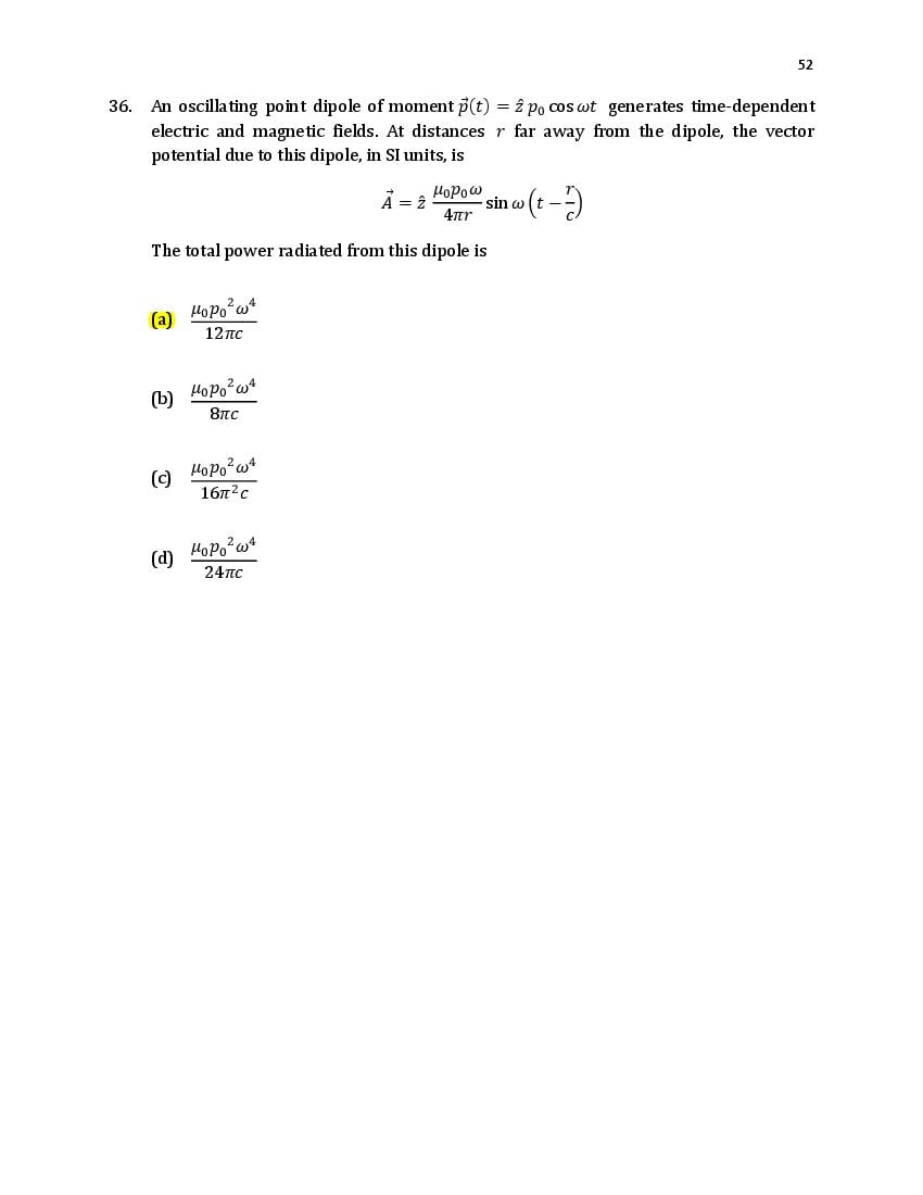 TIFR GS 2021 Question Paper PDF: Physics, Chemistry, Maths, Bio, CS