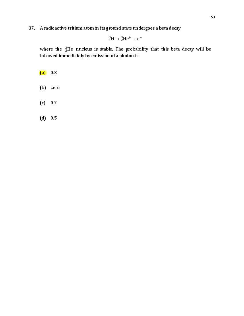 TIFR GS 2021 Question Paper PDF: Physics, Chemistry, Maths, Bio, CS
