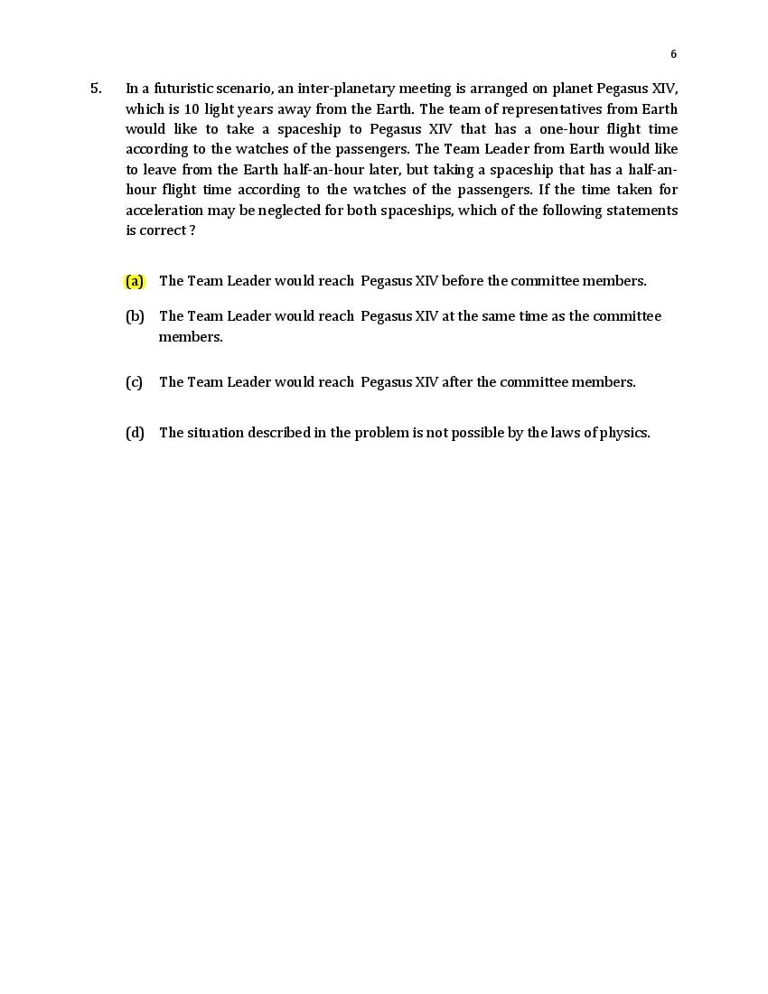 TIFR GS 2021 Question Paper PDF: Physics, Chemistry, Maths, Bio, CS