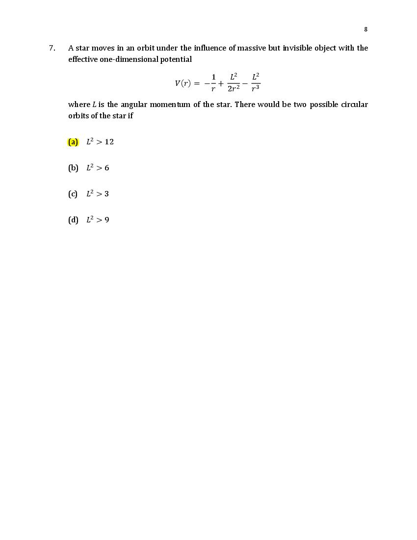 TIFR GS 2021 Question Paper PDF: Physics, Chemistry, Maths, Bio, CS