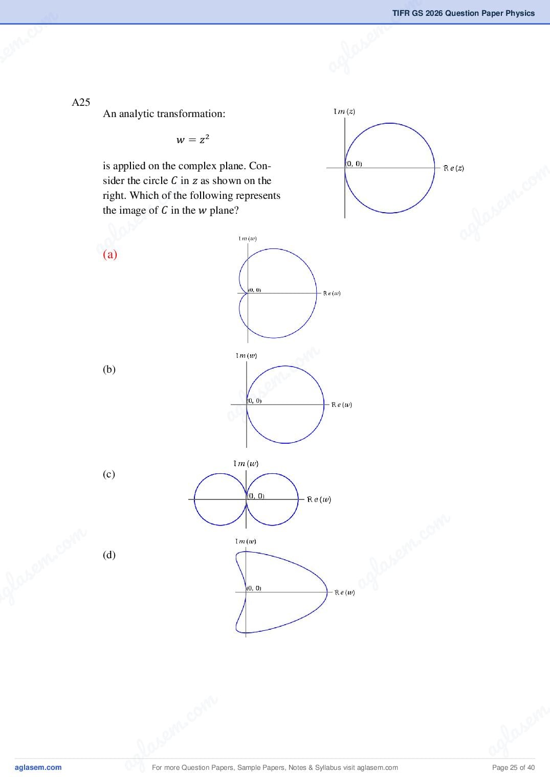 TIFR GS 2026 Question Paper PDF with Answers (9 Papers)