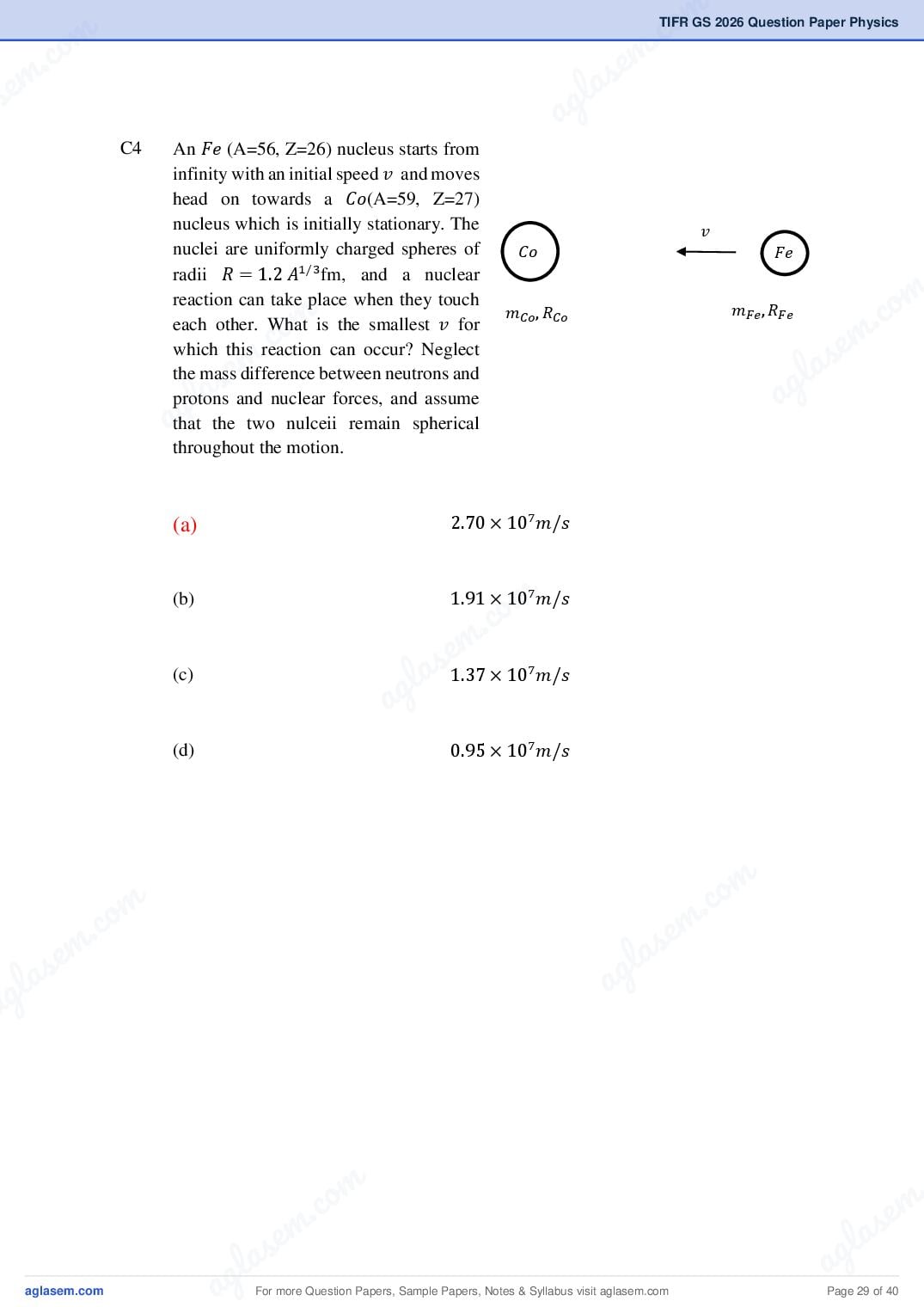 TIFR GS 2026 Question Paper PDF with Answers (9 Papers)