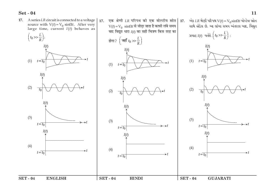 JEE Main 2016 Question Paper PDF (Shift-wise, 4 Papers)