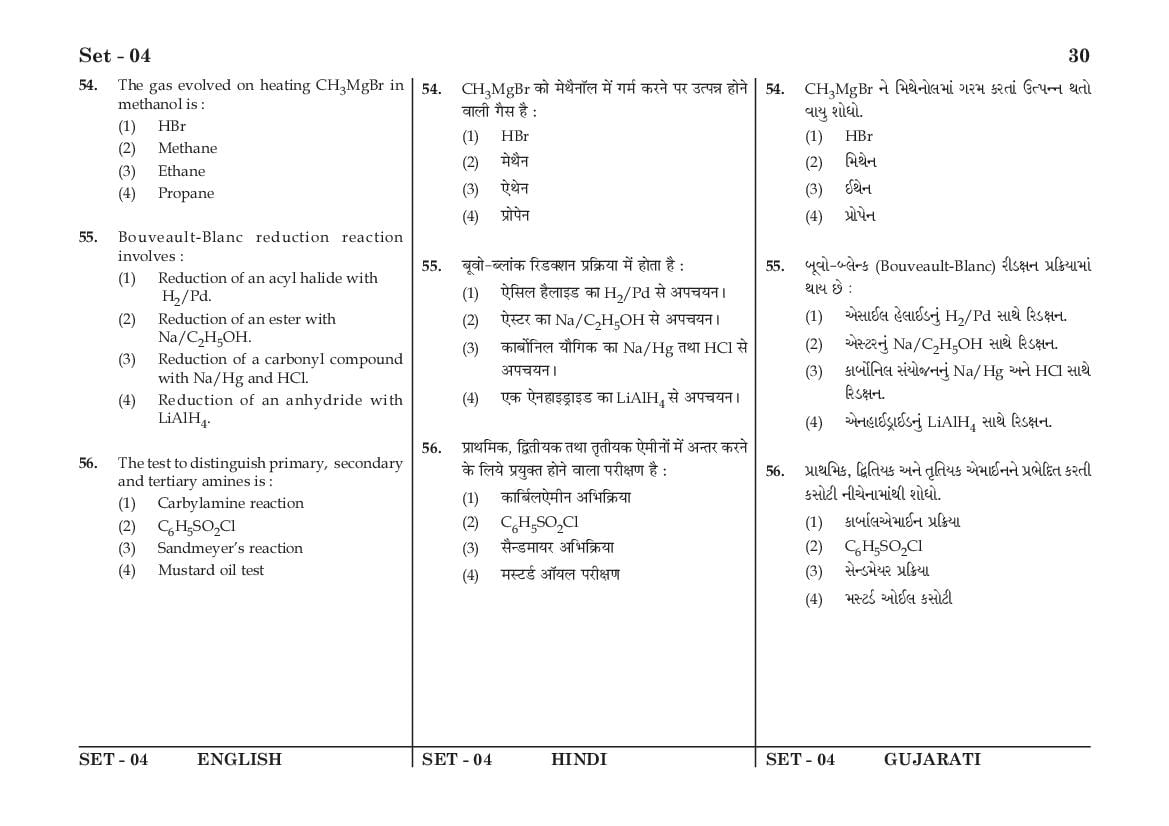JEE Main 2016 Question Paper PDF (Shift-wise, 4 Papers)