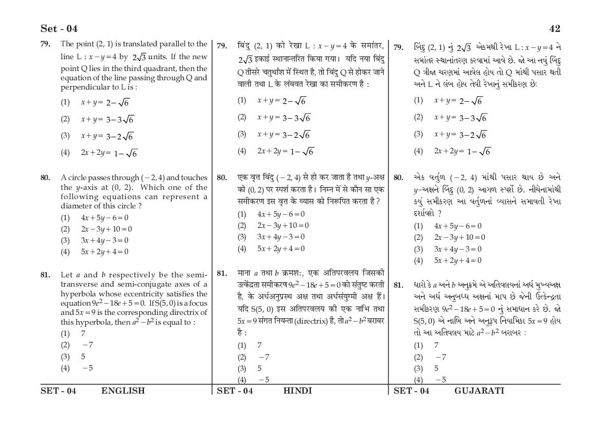 JEE Main 2016 Question Paper PDF (Shift-wise, 4 Papers)