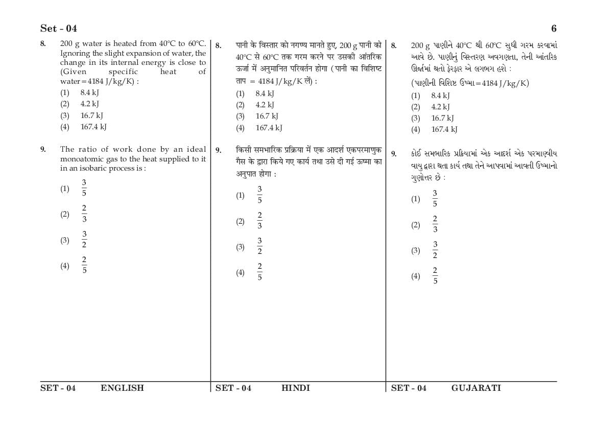 JEE Main 2016 Question Paper PDF (Shift-wise, 4 Papers)