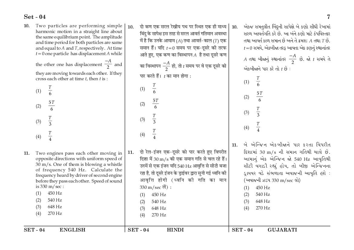 JEE Main 2016 Question Paper PDF (Shift-wise, 4 Papers)