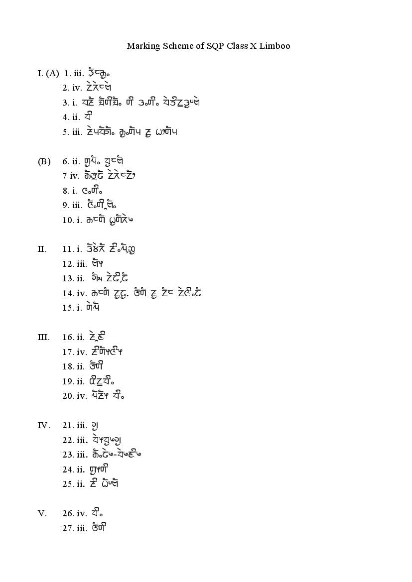 CBSE Class 10 Sample Paper 2023 Solutions for Limboo - Page 1