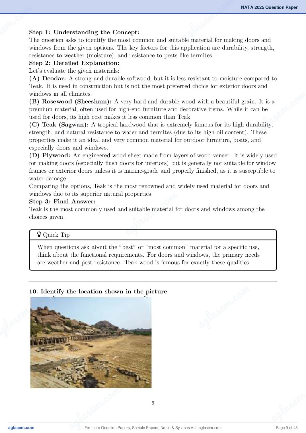 NATA 2025 Question Paper PDF with Answer Key
