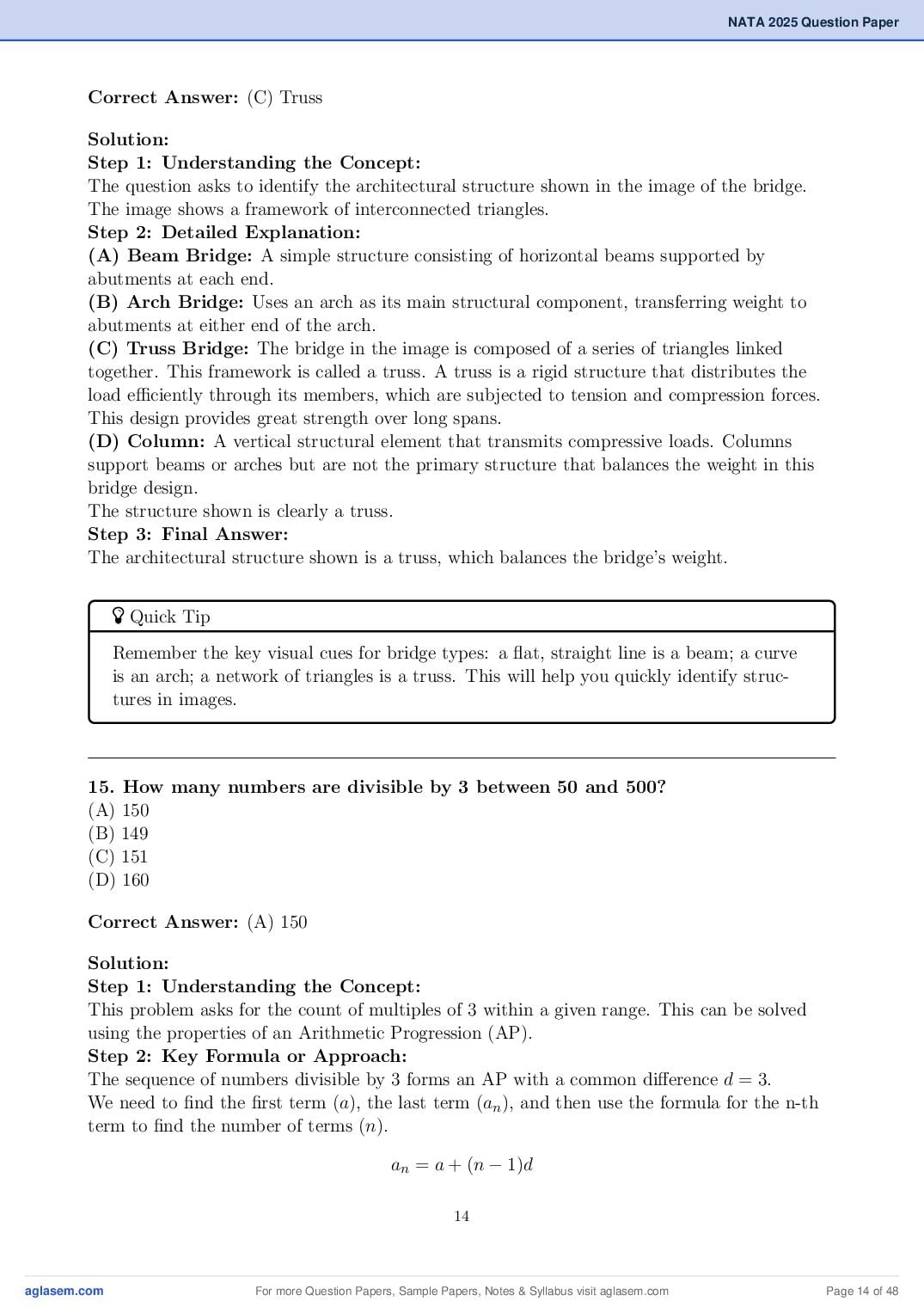 NATA 2025 Question Paper PDF with Answer Key
