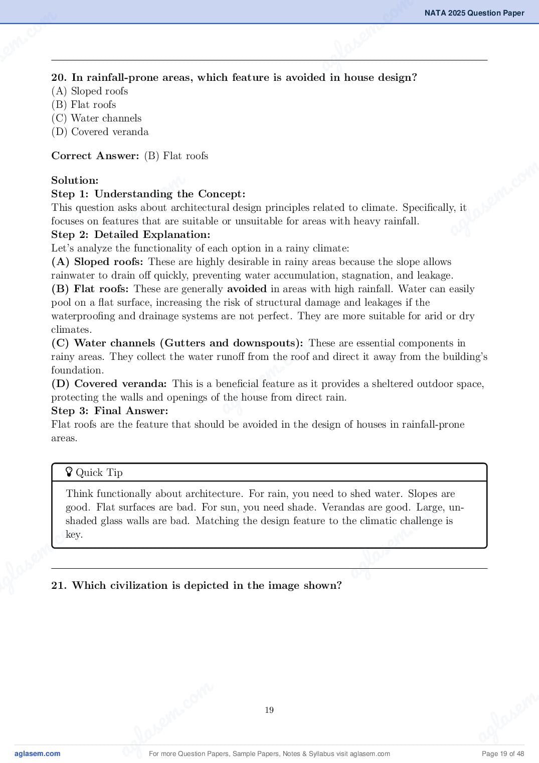 NATA 2025 Question Paper PDF with Answer Key