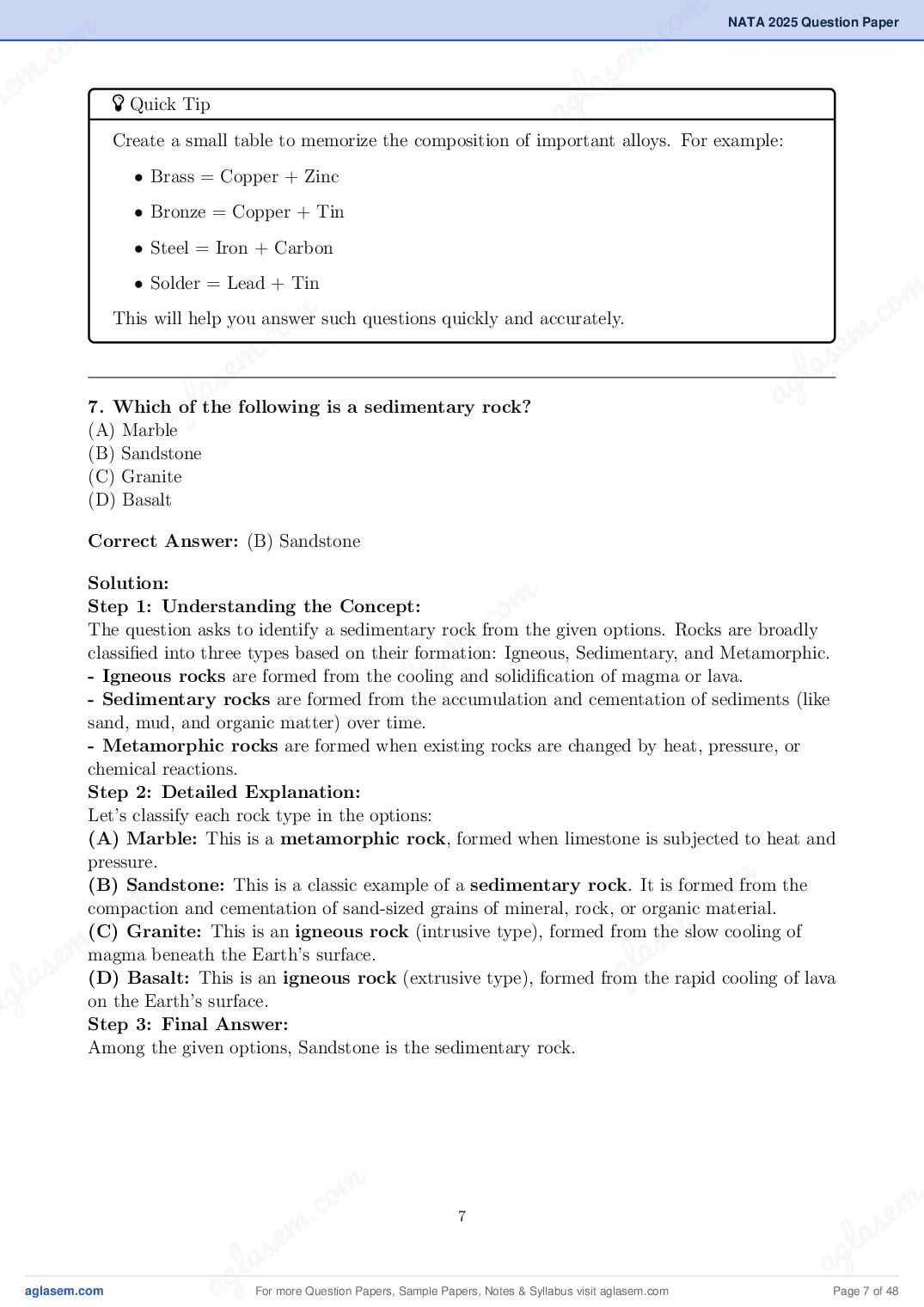 NATA 2025 Question Paper PDF with Answer Key