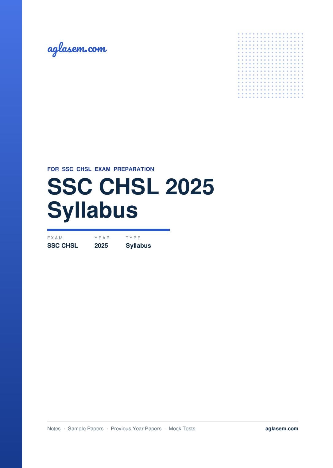 SSC CHSL 2025 Syllabus - Page 1 of 9