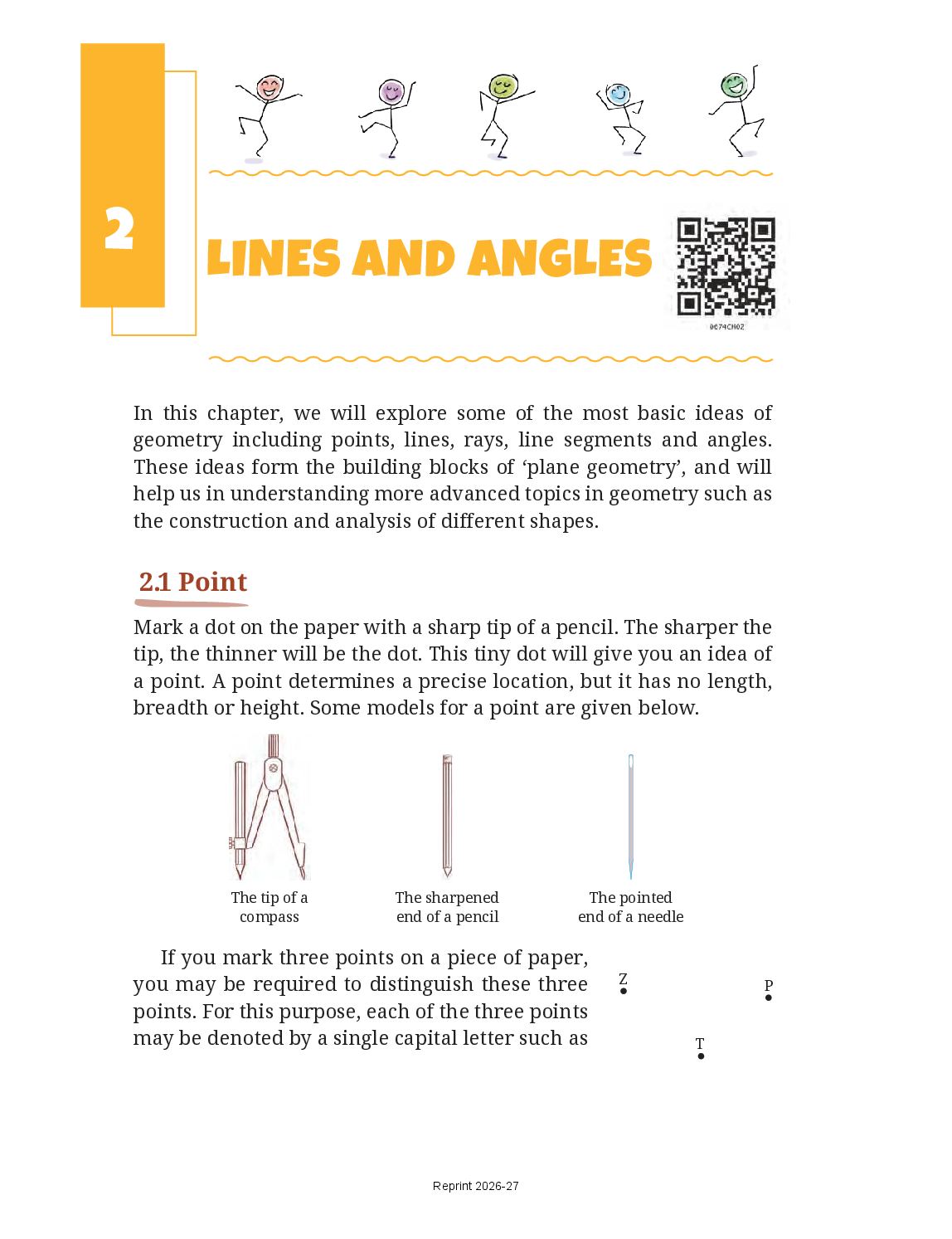 NCERT Book Class 6 Mathematics Chapter 2 Lines and Angles - Page 1 of 53