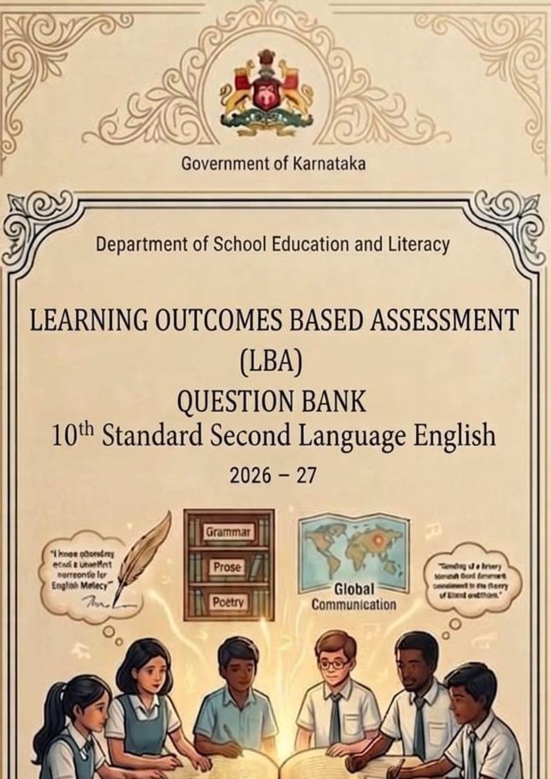 Karnataka SSLC Question Bank 2026 English SL - Page 1 of 202