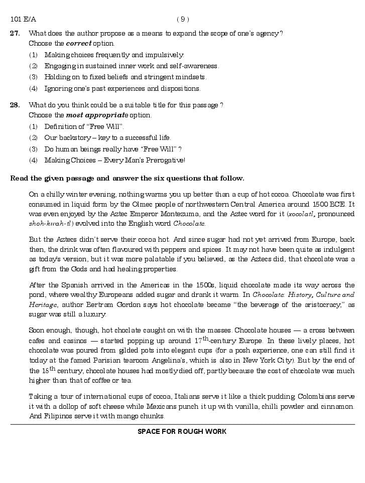 CUET 2024 Question Paper PDF (29 Subjects) with Answer Key