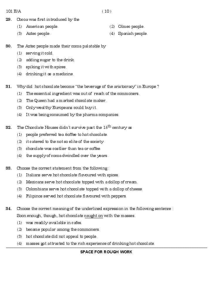 CUET 2024 Question Paper PDF (29 Subjects) with Answer Key