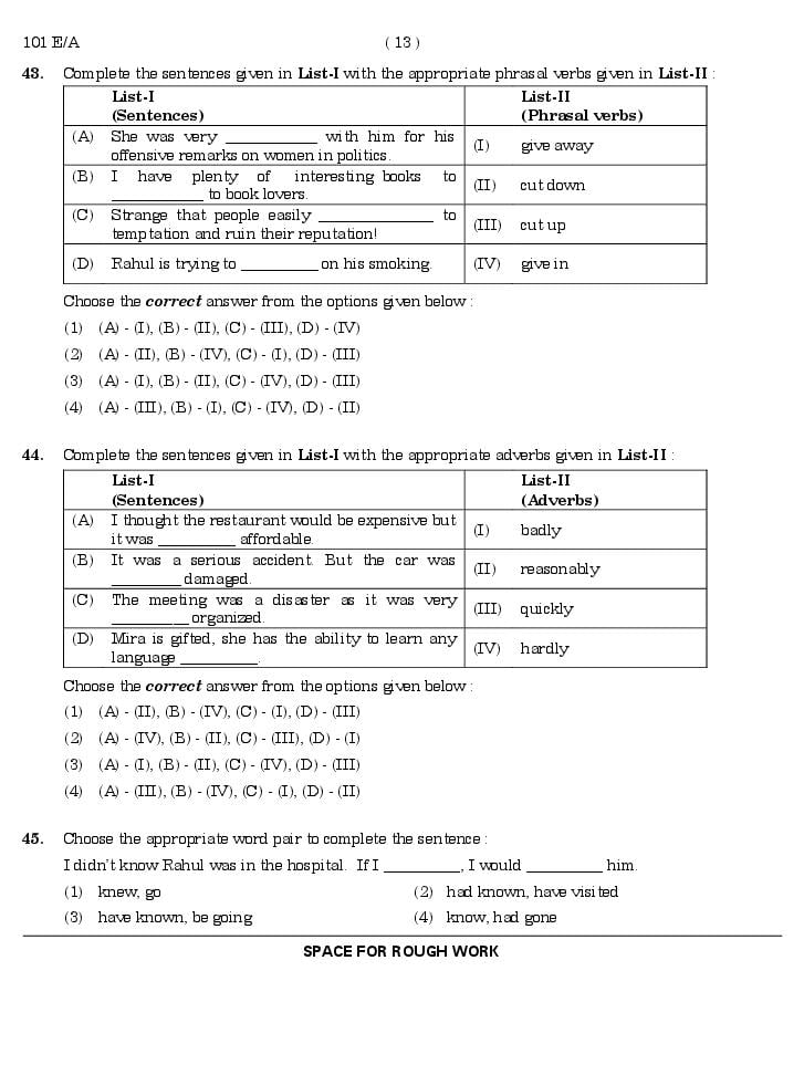 CUET 2024 Question Paper PDF (29 Subjects) with Answer Key