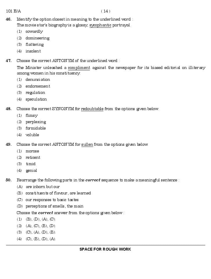 CUET 2024 Question Paper PDF (29 Subjects) with Answer Key