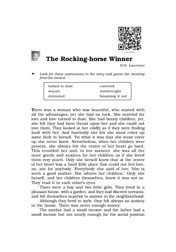 the rocking horse winner summary and analysis