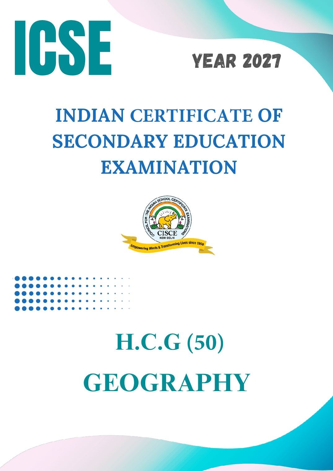 ICSE Class 9 Syllabus 2027 Geography - Page 1 of 7