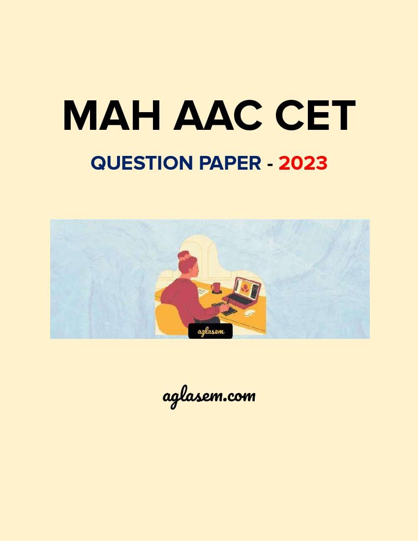 MAH AAC CET 2023 Question Paper - Page 1