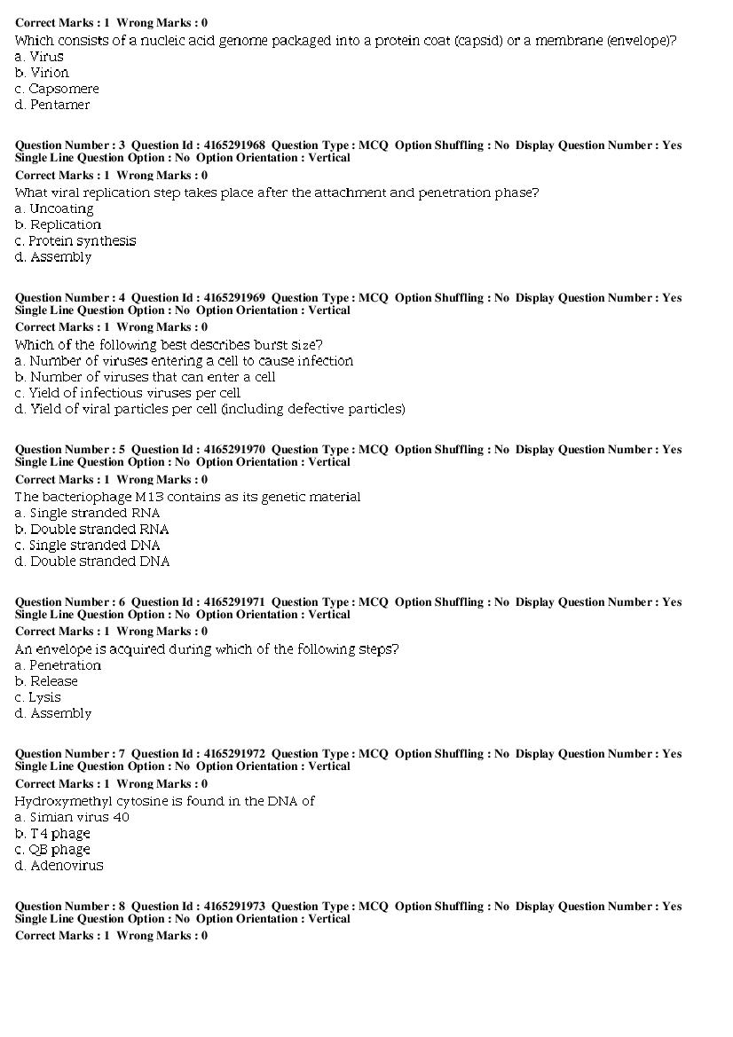 Swayam 18 Question Paper Advanced Microbiology