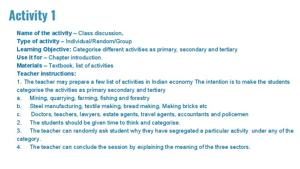 Teaching Material for Class 10 Economics – NCERT CBSE Handbook for Teachers