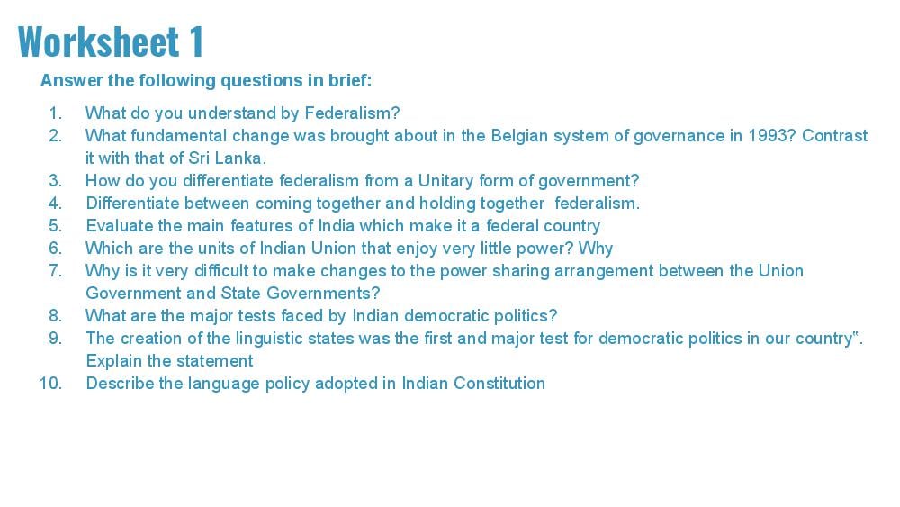Teaching Material for Class 10 Political Science – NCERT CBSE Handbook for Teachers