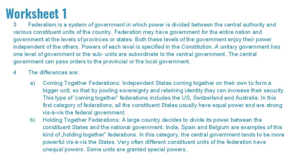 Teaching Material for Class 10 Political Science – NCERT CBSE Handbook for Teachers
