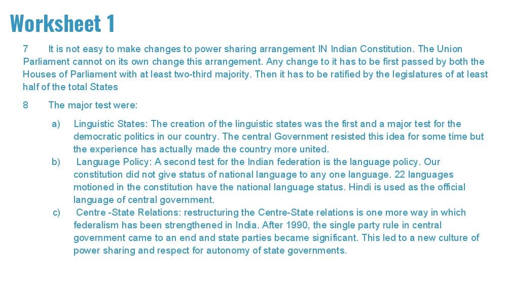 Teaching Material for Class 10 Political Science – NCERT CBSE Handbook for Teachers