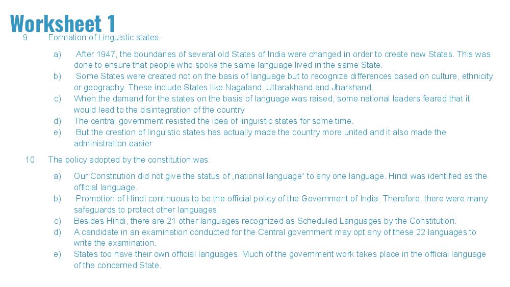 Teaching Material for Class 10 Political Science – NCERT CBSE Handbook for Teachers