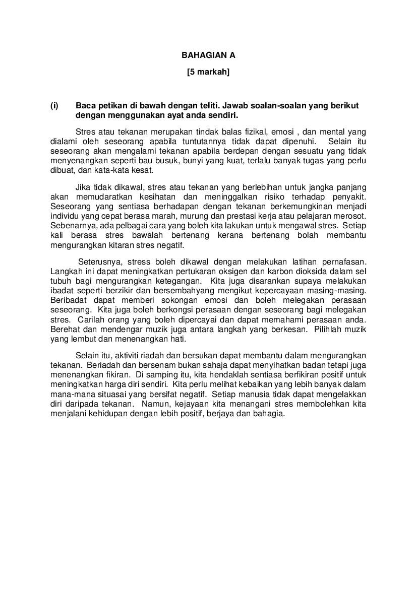 CBSE Sample Paper 2022 for Class 10 Bahasa Melayu - Term 2, Term 1 PDF ...