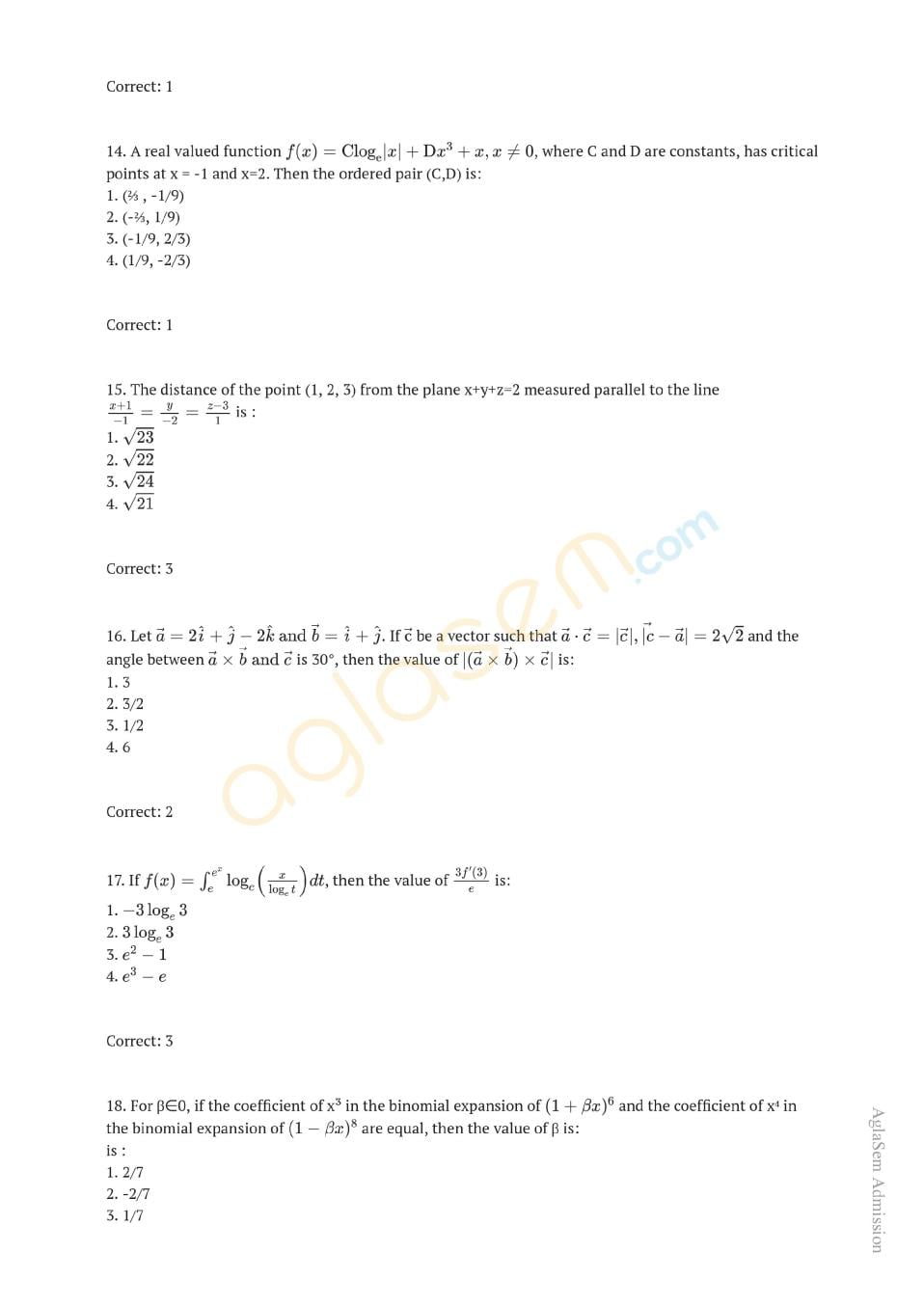 JEE Main 2019 Question Paper PDF (Shift-wise, 19 Papers)