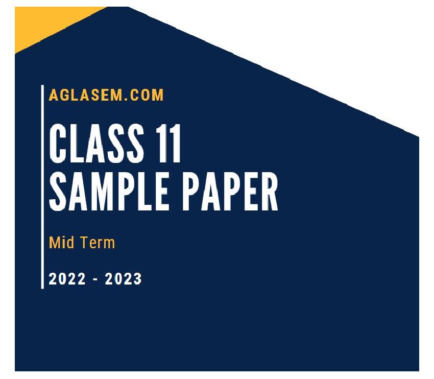 Class 11 Sample Paper 2023 Home Science (Mid Term) - Page 1