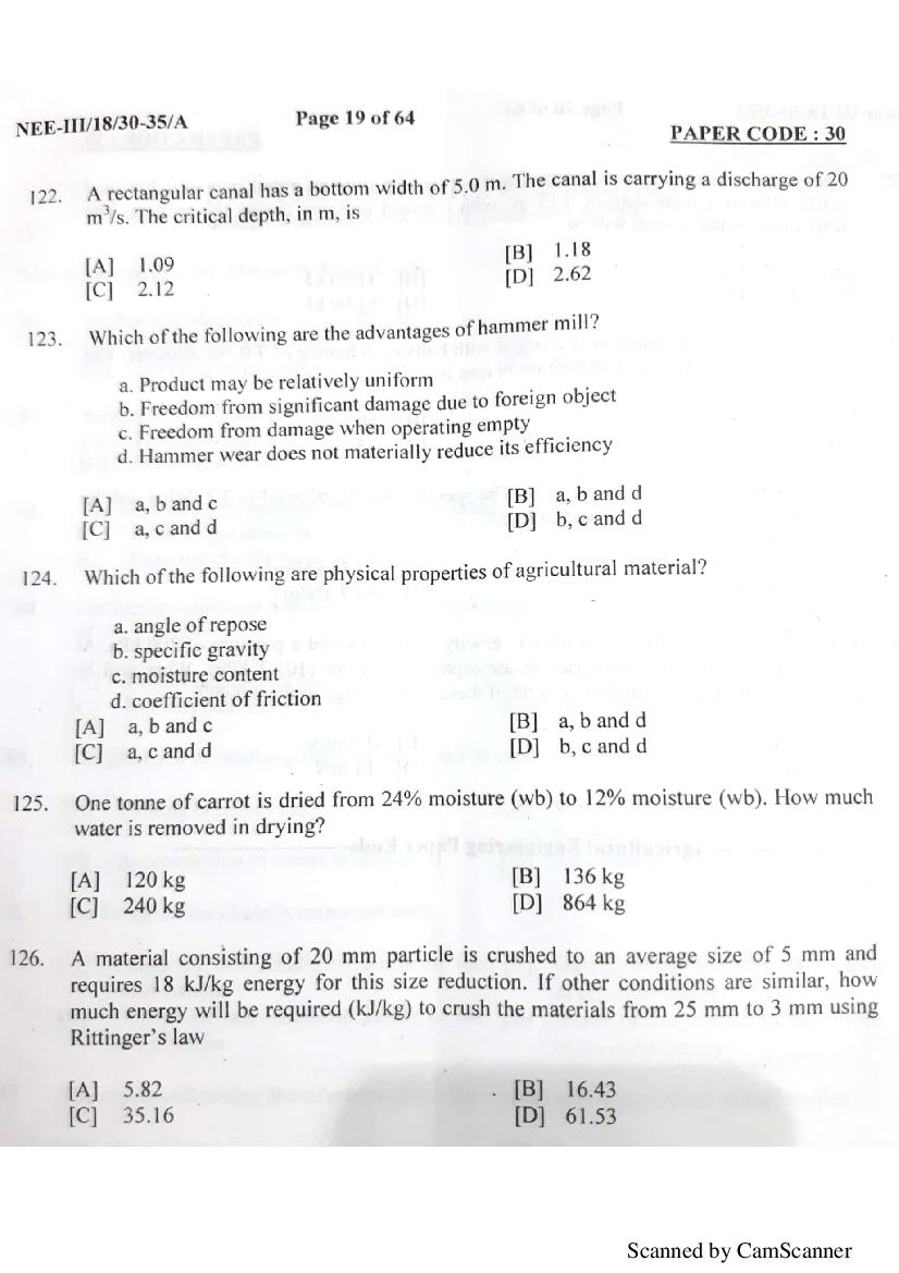 NERIST NEE 2018 Question Paper PDF (NEE-III, Free)