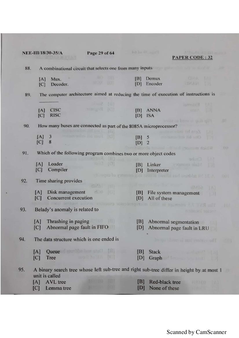 NERIST NEE 2018 Question Paper PDF (NEE-III, Free)