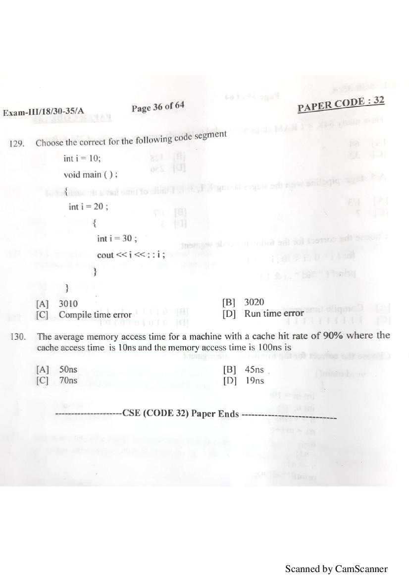 NERIST NEE 2018 Question Paper PDF (NEE-III, Free)