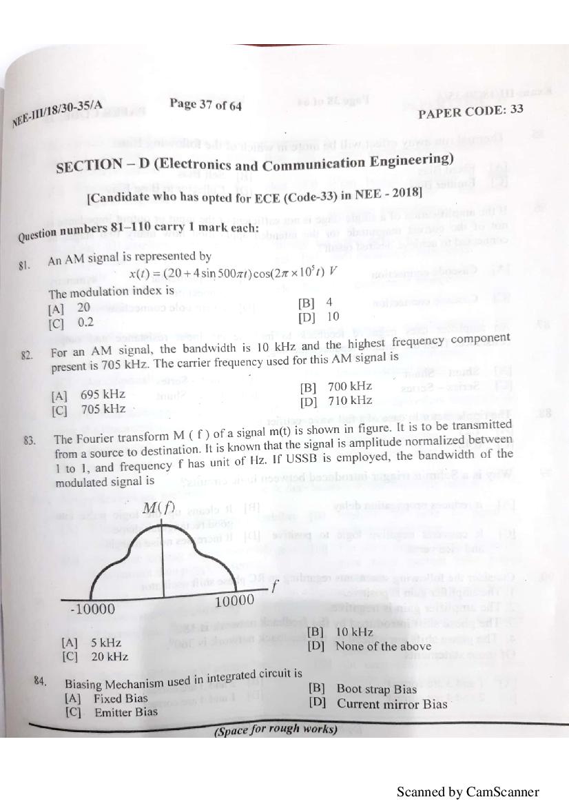 NERIST NEE 2018 Question Paper PDF (NEE-III, Free)