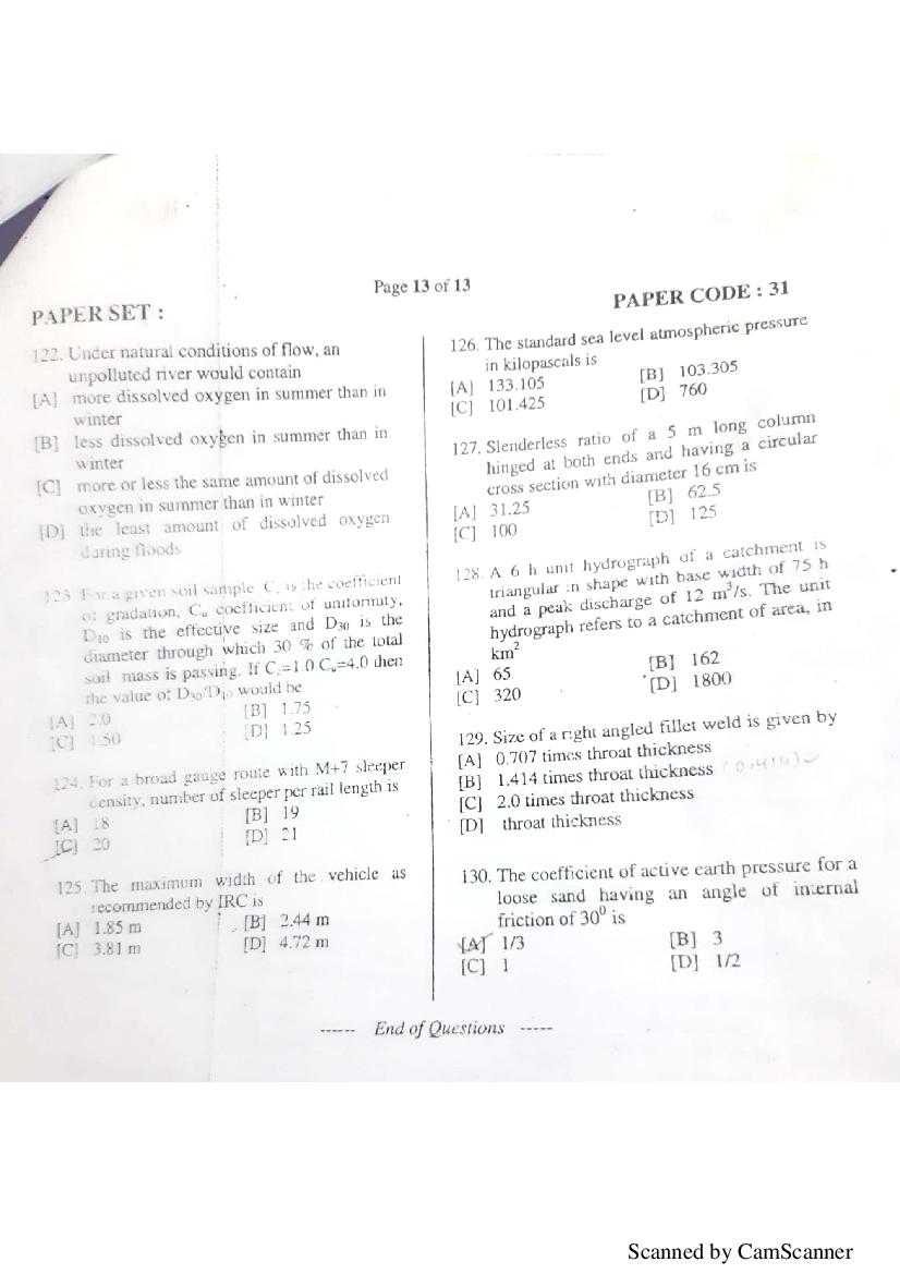 NERIST NEE 2018 Question Paper PDF (NEE-III, Free)