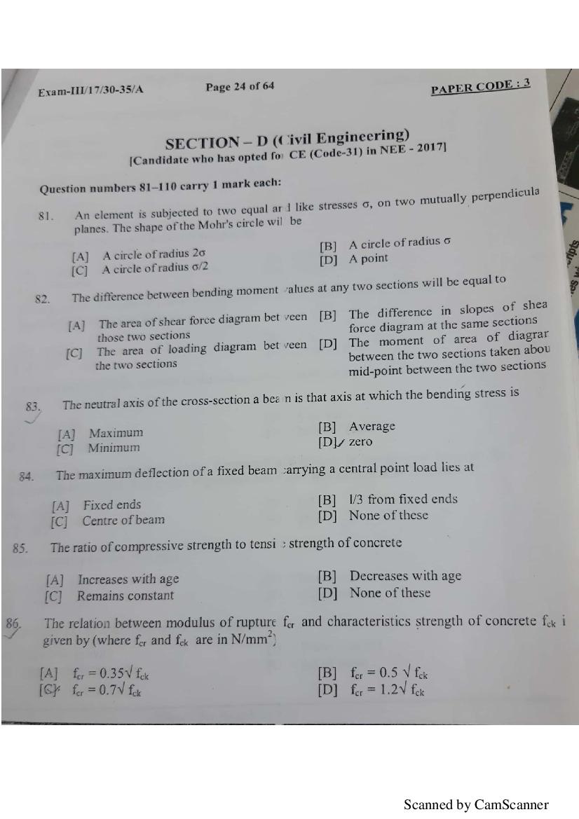 NERIST NEE 2018 Question Paper PDF (NEE-III, Free)