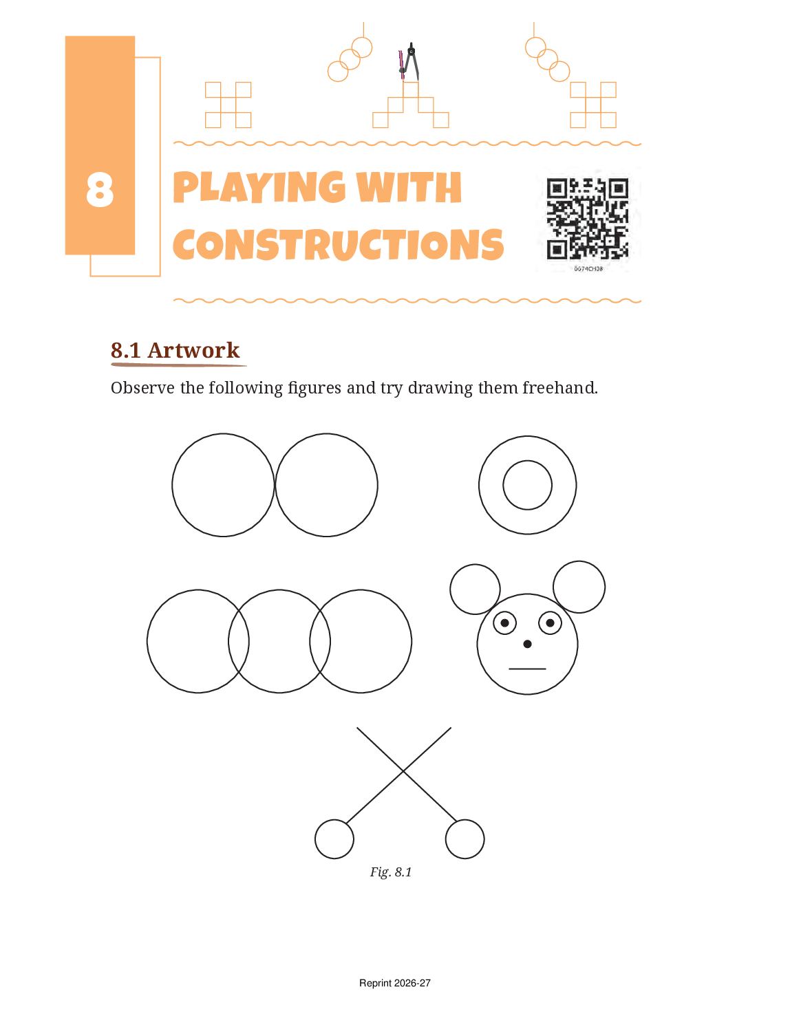 NCERT Book Class 6 Mathematics Chapter 8 Playing with Constructions - Page 1 of 38