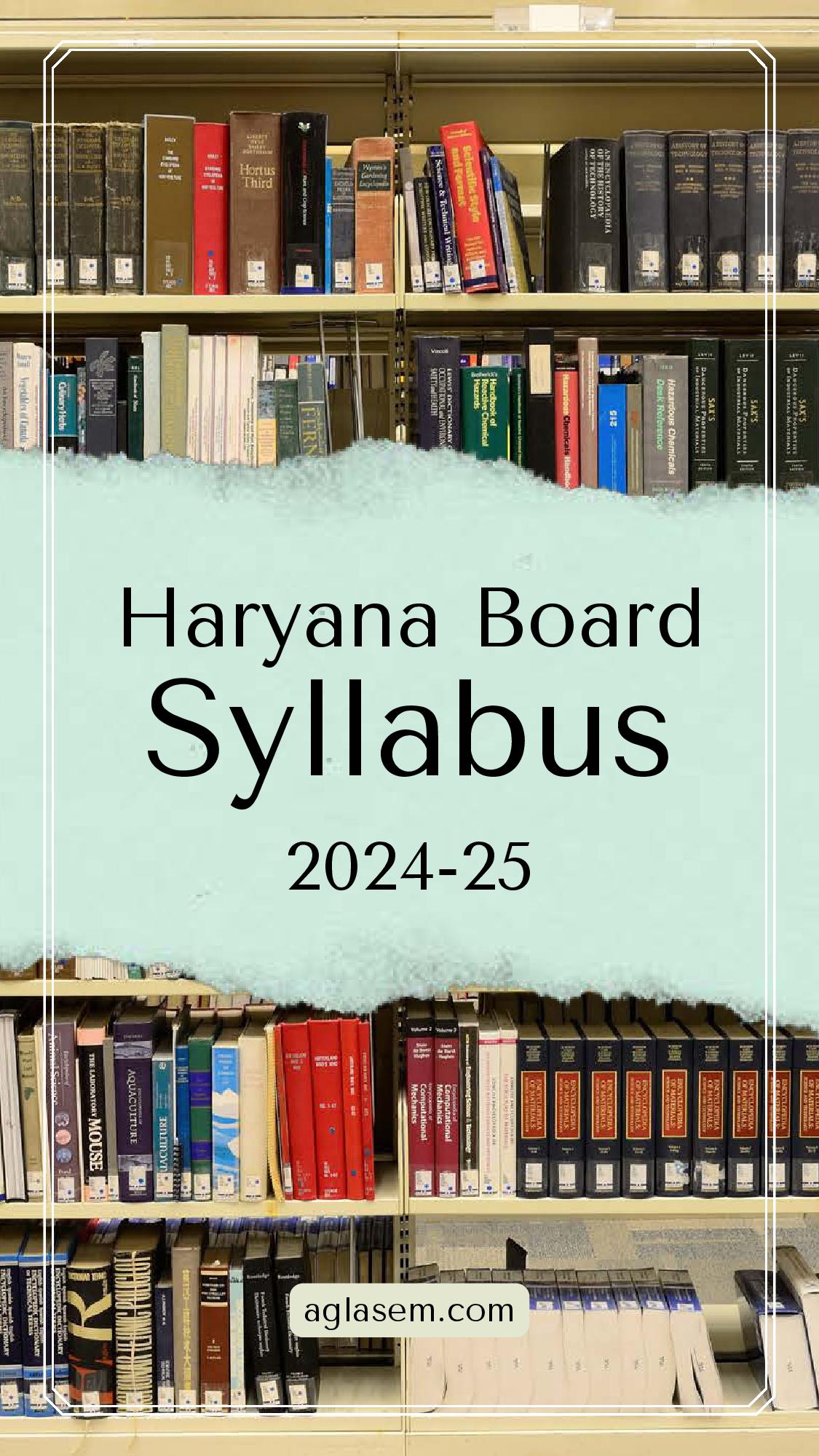 HBSE Class 2 Syllabus 2025 English - Page 1