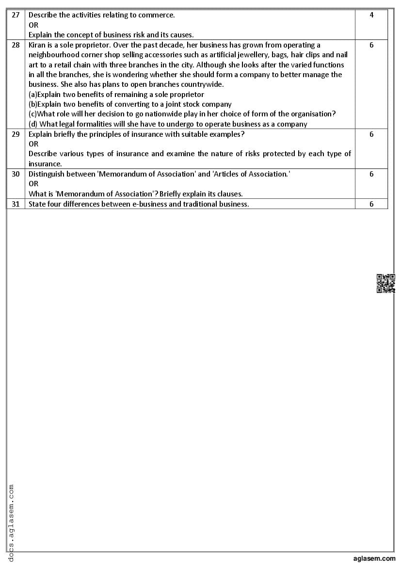 class 11 business studies holiday homework