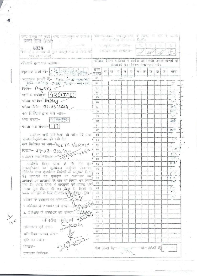 Uttarakhand Board Class 12 Question Paper 2024 Solution Physics - Page 1