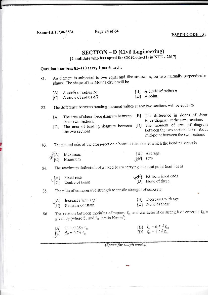 NERIST NEE 2017 Question Paper PDF (NEE-III, Free)
