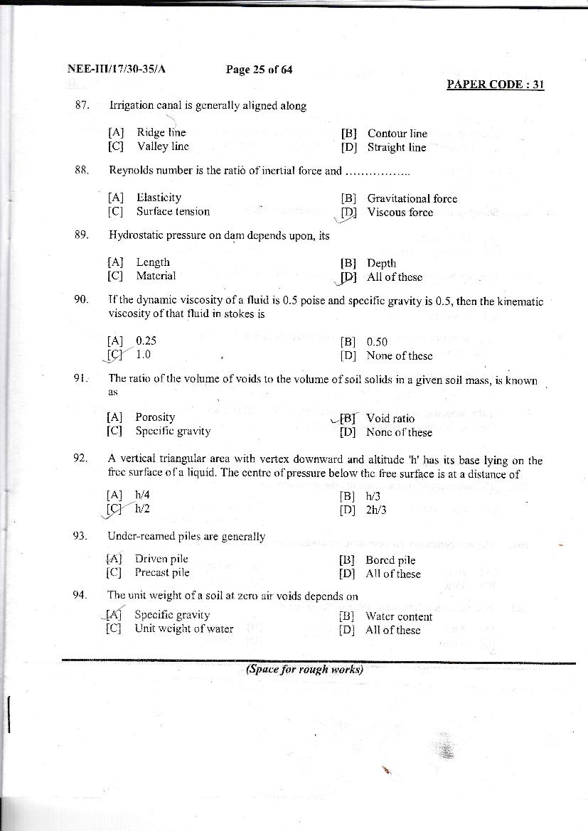 NERIST NEE 2017 Question Paper PDF (NEE-III, Free)