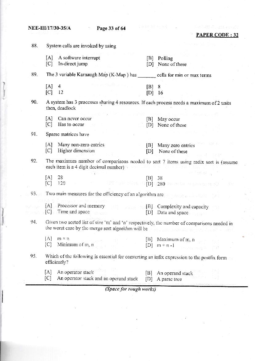 NERIST NEE 2017 Question Paper PDF (NEE-III, Free)