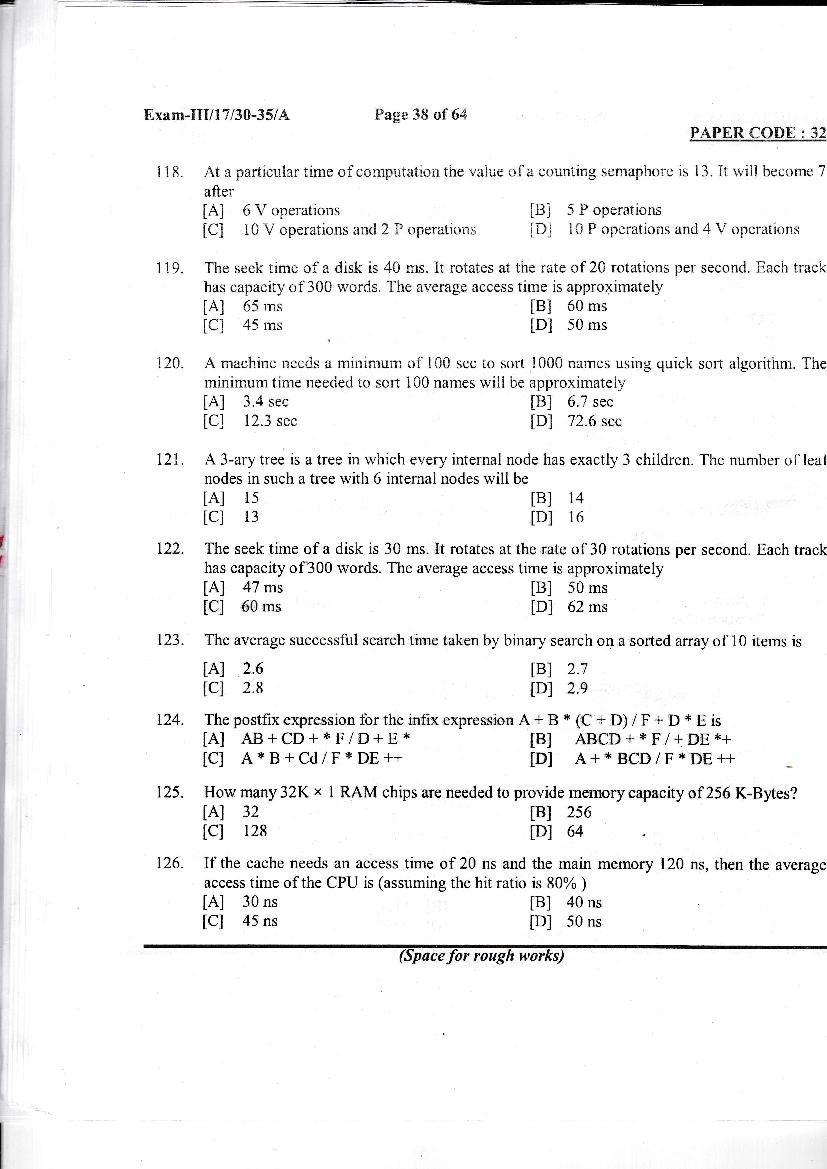 NERIST NEE 2017 Question Paper PDF (NEE-III, Free)