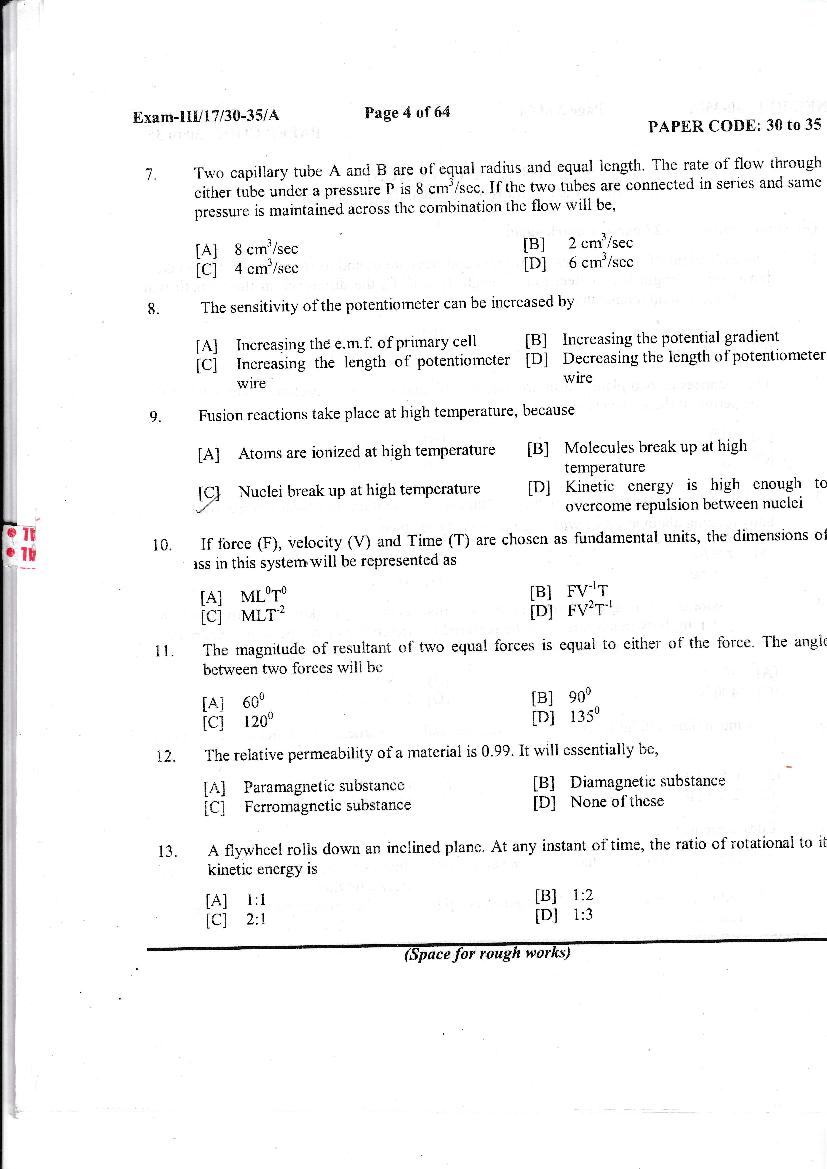 NERIST NEE 2017 Question Paper PDF (NEE-III, Free)